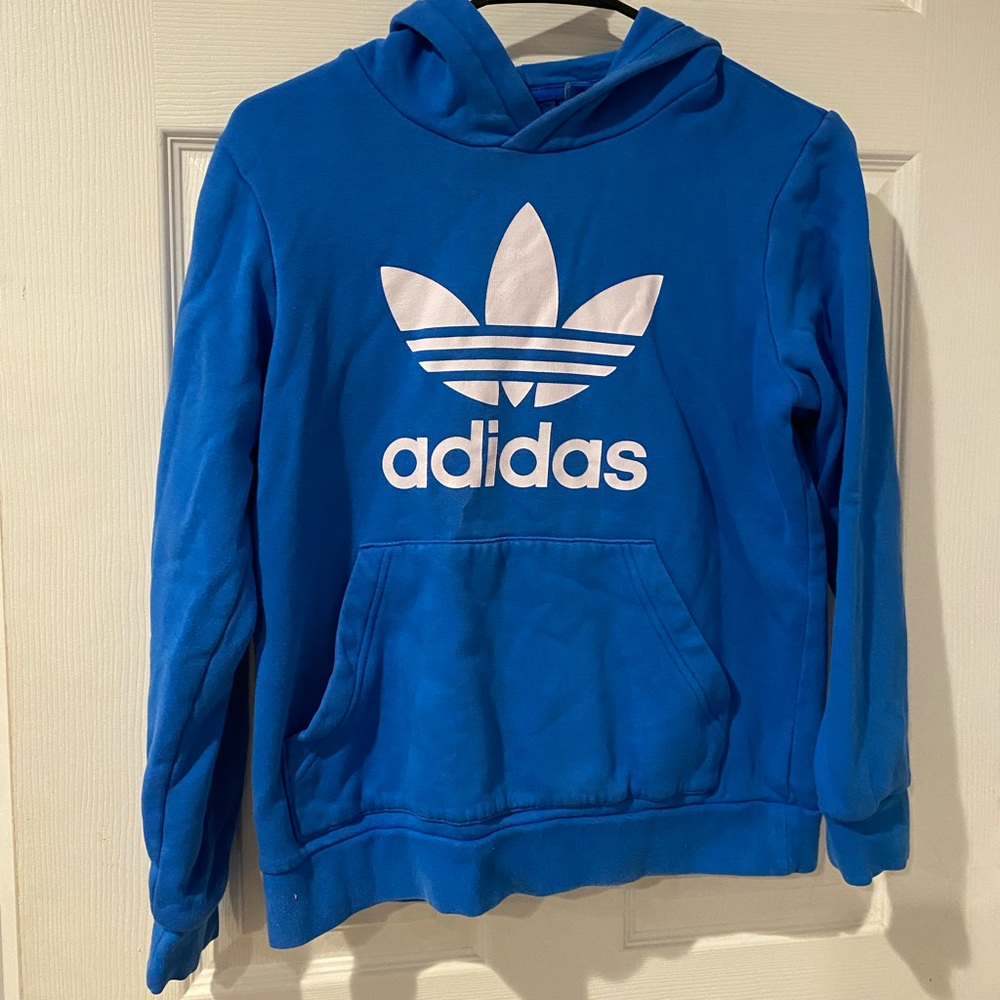 blue adidas hoodie